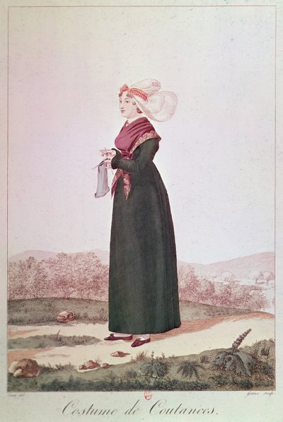 Female Costume from Coutances by Louis Marie Lante
